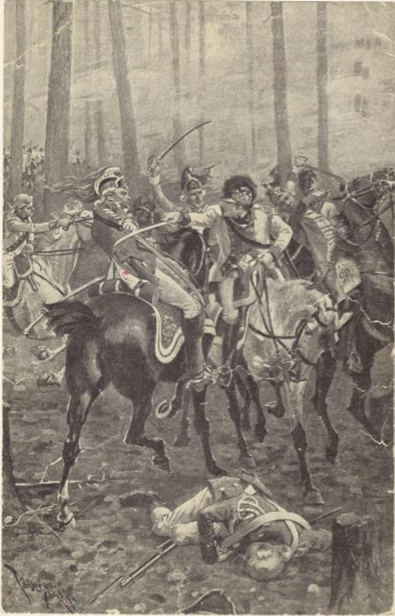 The Miriam and Ira D. Wallach Division of Art, Prints and Photographs: Picture Collection, The New York Public Library. “Combat between Cols. Washington & Tarleton at the Battle of the Cowpens” New York Public Library Digital Collections.